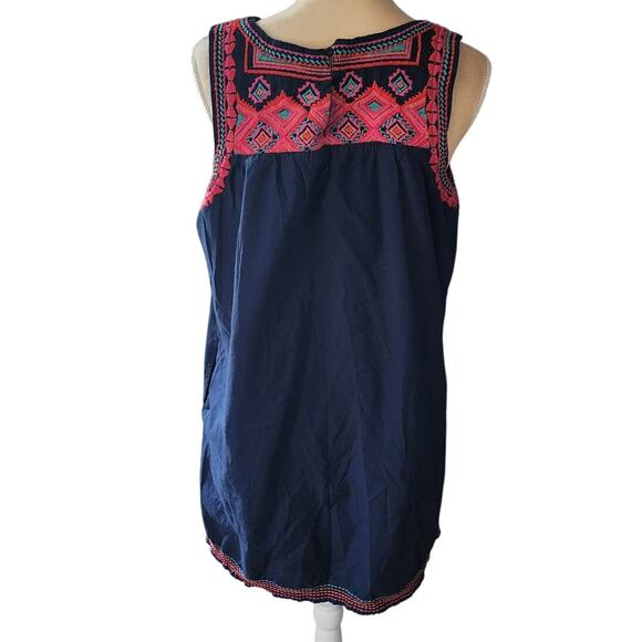 C & C California Women's Embroidered Sleeveless Tunic Large - Picture 4 of 7